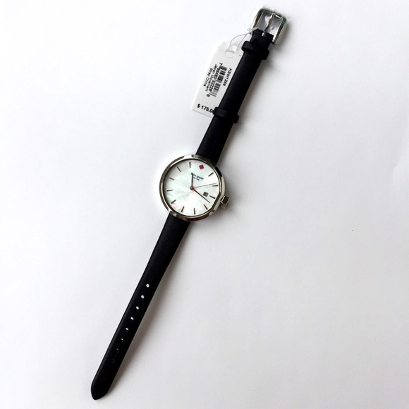 kate spade Accessories - New Kate Spade Park Row Leather Strap Watch